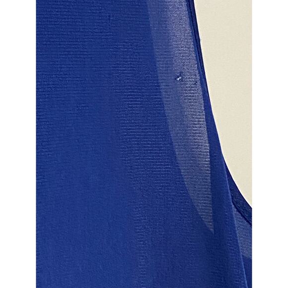 Vintage Vanity Fair Nightgown Large Navy Blue Made in the USA Sleeveless Short - Picture 6 of 9